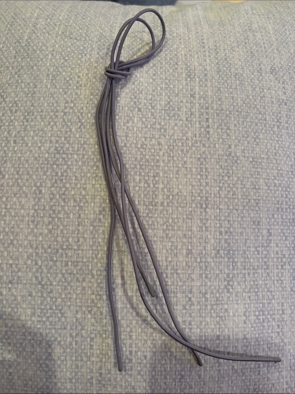 NEW ON RUNNING CLOUD SHOES Lace Wrap Necklace in Charcoal Gray